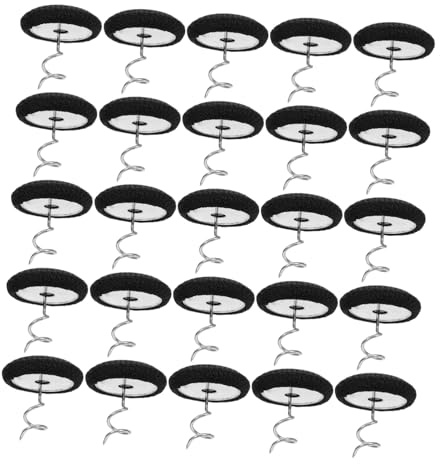 VICASKY Polsternadeln 30 Stück, Schwarz, Edelstahl, Spiralförmig | Twist Pins, Bettrocknadeln für Bettlaken und Bettrock, Sichere Fixierung für Zuhause