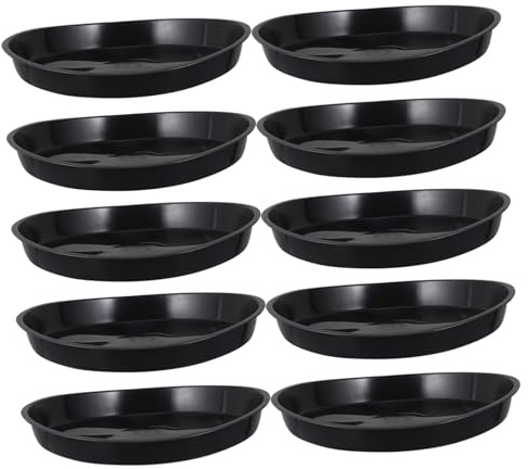 AKOOSY 10 Piezas Bandejas para Macetas de Plástico Base para Plantas Palets para Bonsái Bandejas Inferiores para Macetas Reutilizables y Duraderas Diseño Ligero para Jardín Interior y