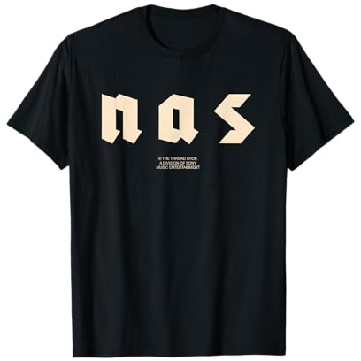 Ufficiale Nas Nasir Album Simboli Rap Hip Hop retrò Maglietta