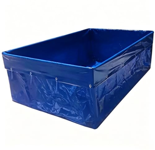 ZJIQOH Estanque Prefabricado para Tortugas | Estanque Jardín Exterior De Lona De PVC | para Peces, Tortugas y Uso En Jardín(3 x 1 x 1 m)