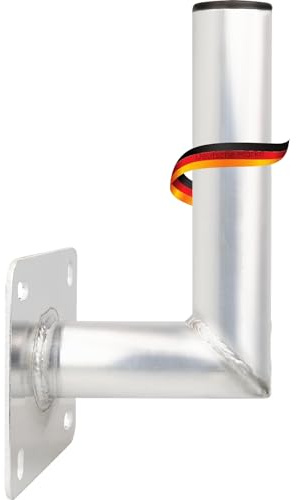 SCHWAIGER WAH1525 001 Halterung Satelliten-Schüssel SAT-Antenne Satelliten-Anlage SAT-Schüssel Wand-Halter mit Winkel aus Aluminium TÜV-geprüft Wandabstand 15cm