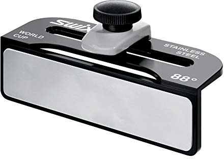 Swix Unisex-Erwachsene Edelstahl Weltmeisterschaft Racing Seite Schrägwinkel Datei Guide Schnee-Ski-Ausrüstung, Silber, 88