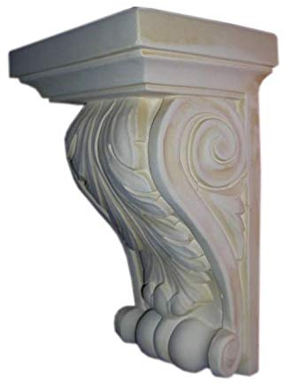 Antikes Wohndesign 2 x Wandkonsole Wandkonsolen Wandablage Schweberegal Wandregal Beige