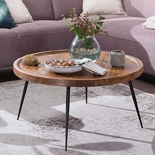 KADIMA Design Couchtisch Wohnzimmertisch Holz Massiv Sofatisch Wohnzimmer Neu