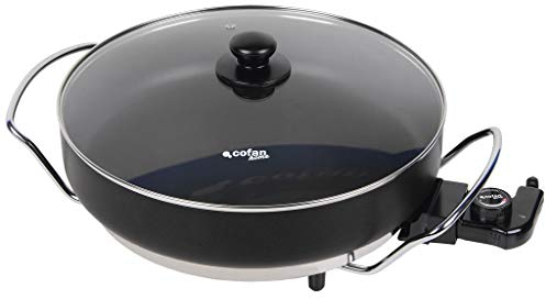 Cofan Sartén Eléctrica Modelo Belice | 1500 W | Base de acero con revestimiento adherente | Diámetro 36 cm