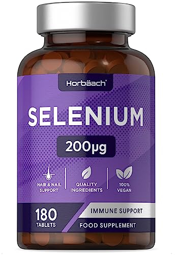 Selenium Supplement 200mcg | 400 Days Supply (Yeast-Free) | High Strength L-Selenomethionine | 400 Tablets | Vegan & Vegetarian | by Horbaach