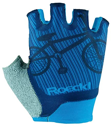 Roeckl Trapani Kinder Fahrrad Handschuhe kurz blau 2022: Größe: 5