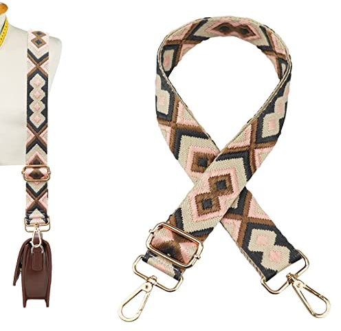 Grantop Taschengurt Umhängegurt, schulterriemen für taschen, taschengurt gold, Verstellbarer Schultergurt für Damen und Herren, DIY Zubehör für Tasche