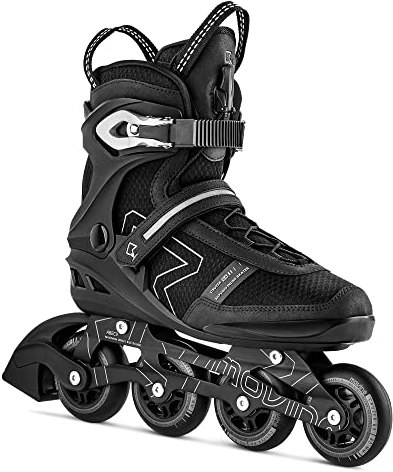 Movino Inline Skates | Cruzer B4 | Fitness Rollschuhe | Damen Herren Inliner | Inliner für Erwachsene | Inlineskates mit Schnellschnürsystems und Reflexionselemente | Roller mit Aluminium Kufe