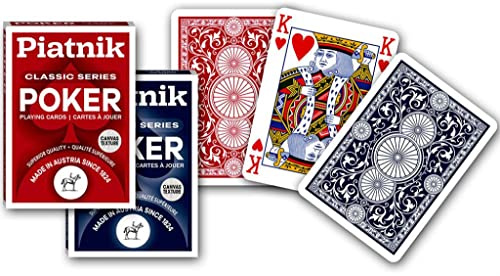 Piatnik Poker Classic Series, 1393, Rot/Schwarz
