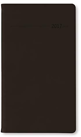Slimtimer Touch schwarz 2024 - Taschenkalender 9,5x16 cm - seperates Adressheft - Weekly - 128 Seiten - Quer-Planer - Alpha Edition