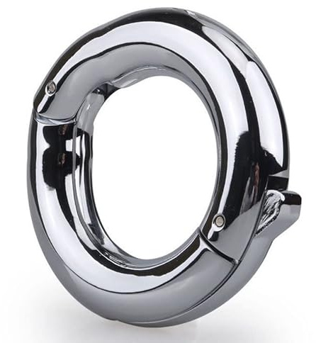 Bondage Masters Cock and Ball Ring, Adjustable Silver