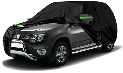 Telo Copriauto Sostituzione per Dacia Duster 2010-2023, Copertura Auto Protettiva Dell'auto, Telone per Auto Garage Completo Impermeabile Strisce Riflettenti Completo PE