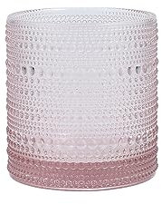 Fortessa Jupiter Hobnail Glas, 396 ml Trippel Gammaldags (Set med 6), Rosa