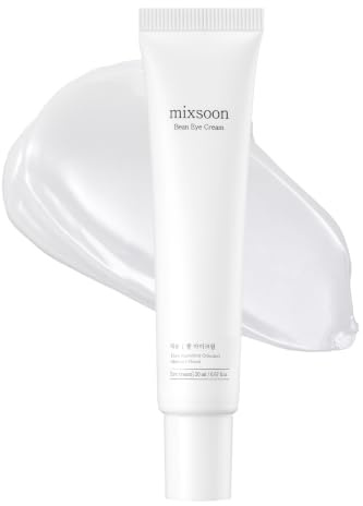 mixsoon Bean Eye Cream - Fermented Soybean Extract & Peptides for Refined Clarity, Lightweight Soothing Formula for Bouncy & Vibrant Eyes, Deep Hydration for Smooth Texture, Vegan & Cruelty-Free, 20ml