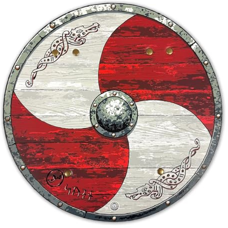 Liontouch - Wikingerschild | Für Jungen ab 3 Jahren | Werkstattmeister Svens authentische Wikinger-Krieger-Spielzeuge | Sicheres Zubehör aus langlebigem Schaumstoff für Rollenspiele & Kostüme