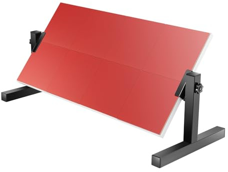 MEHOOSPVN Tischtennis Rebound Board Ping-Pong Rücksprungbrett Indoor Trainingsgerät Neu Return Returnboard Trainingsgerät Rebounder mit 8 roten Gummis für Indoor Selbst Training Tischtennisplatte