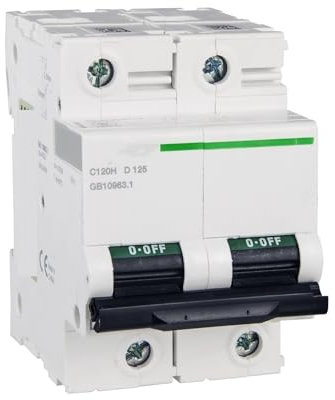 HQDRCY Mini-disjoncteur à air comprimé C120H 2P D125A A9N19829 2P | 125A | D | 10KA