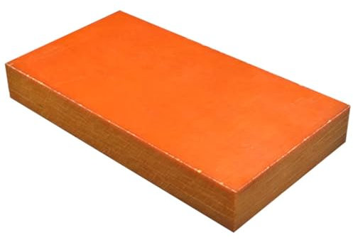 Feuille de fibre de verre en fibre de carbone Panneau de bois électrique Orange, panneau de colle de panneau isolant de 2mm à 10mm d'épaisseur, panneau électrique résistant aux hautes températures 1 p