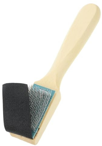 COLLBATH Spazzola Per Pulizia Scarpe Da Ballo Manico Resistente in Legno Set Per Pulire Suole E Scarpe Realizzata Materiale Metallico Sicuro Pulisci Facilmente