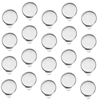 Homoyoyo 20stücke Teiliges Diy Ear Clips Zubehörset Silberfarbene Ohrclip-basis Langlebiges Material Für Selbstgemachte Ohrringe Modische Ohrklipse Zum Basteln Individueller Schmuckstücke