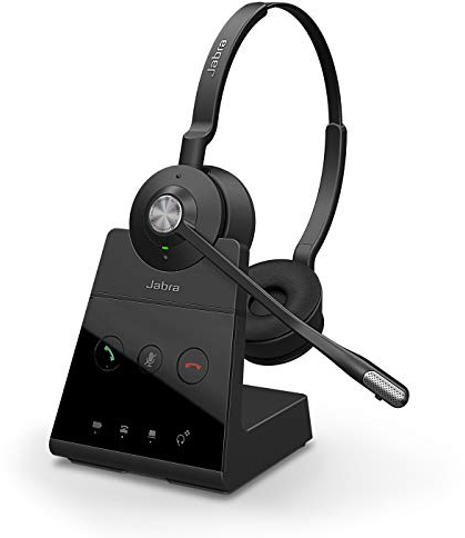 Jabra Engage 75 On-Ear Dect Stereo Kopfhörer - Skype for Business zertifiziert, mit Noise-Cancelling für Tischtelefone und Softphones - schwarz - EU-Version
