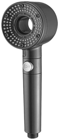 Soffione doccia filtrato per acqua dura, soffione doccia ad alta pressione | Doccia portatile a 5 modalità con filtro integrato e spray booster | ideale per bagno, dormitorio, appartamento, hotel, uso