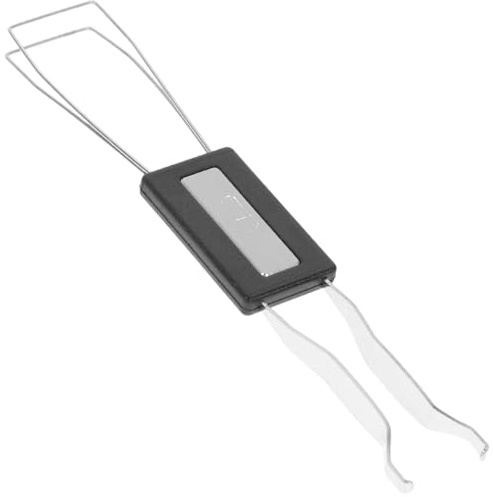 UTHCLO Tastenkappenabzieher 2-in-1 Metall für Mechanische Tastaturen | Selbstgemacht Werkzeug zum Entfernen von Keycaps und Schaltern, Silberfarbenes Zubehör für Gängige Modelle