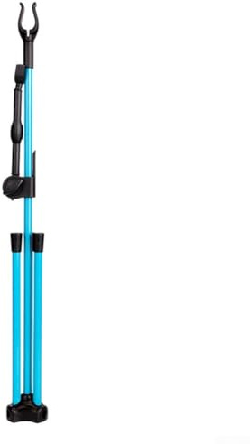 Oniissy Supporto per arco con asta di equilibrio regolabile, testa in composito resistente all'acqua, staffa in fibra di vetro per accessori, design treppiede staccabile (blu)