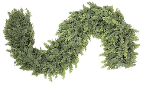 Artificial Christmas Wreath 180x270cm - Fake Cypress Vine, Christmas Tree Decoration | Door Decoration, Home, Table, Stairs, Indoor and Outdoor, Wedding Party, Season, Accent