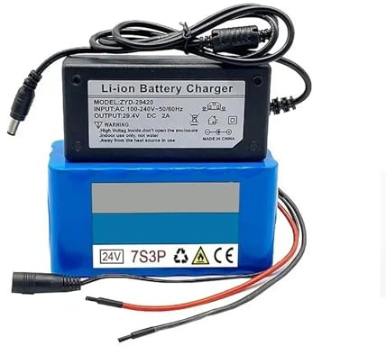 24V 4Ah,Batería Litio 24V 4Ah Para Bicicleta Eléctrica Paquete Baterías Recargables Iones Litio 24 Voltios Con BMS Y Conector XT60/T Para Kit Motor Patinete Plegable 50W-250W 24V 4AH,XT60