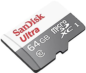 SanDisk 64 GB SDSQUNS-064G-GN3MA Class 10 Ultra Android MicroSDXC Memory Card and SD Adapter