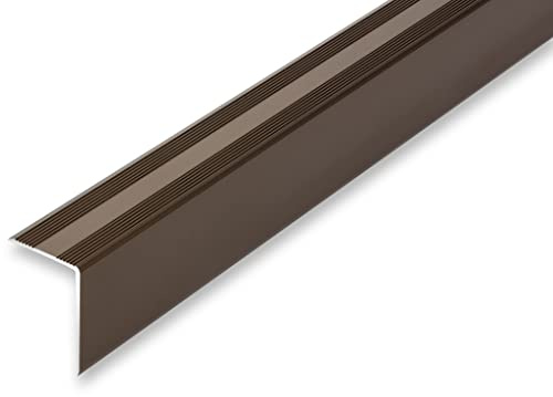 NALine® Treppenkantenprofil 30 x 42 x 1000 mm Treppenwinkel bronzefarben selbstklebend Treppenkantenprofil Treppenkante Alu Winkel