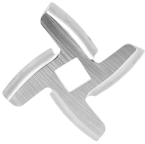 #8Meat Grinder Blade Parts, Electric Meat Grinder Cross Blade Stainless Steel Knife Cutter Replacement for Grinders