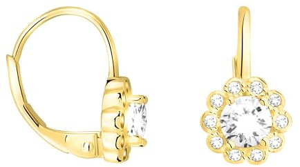 SOFIA MILANI - Damen Ohrringe 925 Silber - mit Zirkonia Steinen - Blumen Ohrhänger