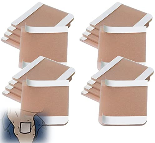 Bias&Belief Tracheostomia Collo Stoma della Protezione della Protezione Adesivi Traspiranti Antipolvere Salute E Sicurezza Medicazione della Ferita per Laryngectomy Tracheostomia,30 PCS