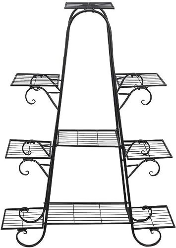 DLUXCA Soporte metálico for Plantas de Aire, contenedor for Plantas, Soporte for macetas, Muebles de balcón, Soporte for Plantas de Interior