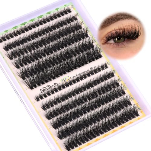 240 Pcs Wimpern Einzeln Fluffy Volume Lash Clusters Künstliche Wimpern Individuelle Flauschige DIY Wimpernverlängerung 10-20MM D Curl von Newcally