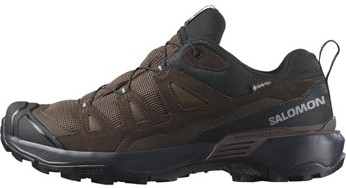 Salomon X Ultra 360 Leather Gore-Tex wasserdichte Herren Wanderschuhe, Outdoor-bereit, Grip, Schutz bei jedem Wetter, Dark Earth, 40 2/3