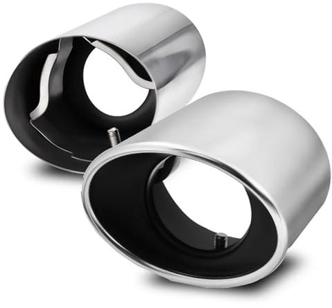 Auspuffrohr Hinten Schalldämpfer Spitze Rohr Stahl Auspuff Schwanz Für Accord 2008 2009 2010 2012 Edelstahl Auto Starke Korrosionsschutz Auspuffblende (Farbe : 2pcs Exhaust Pipe)