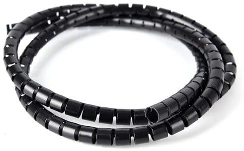 Manicotti per cavi protezione a spirale 1 metro 8 mm diametro esterno guaina a spirale in polietilene filo avvolgente a spirale fascia tubo protezione cavo strumento gestione della linea avvolge il ca