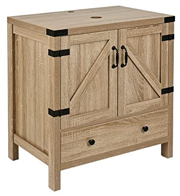 Meuble de rangement moderne en bois pour salle de bain avec meuble-lavabo sur pied