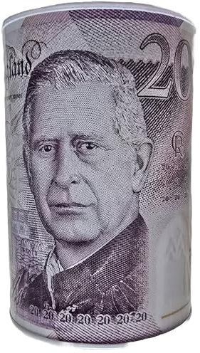 SAPRA® | BANKNOTE EXTRA LARGE JUMBO MONEY TIN SIZE 1PACK | 4 designs: £5, £10, £20 and £50 (King note design)