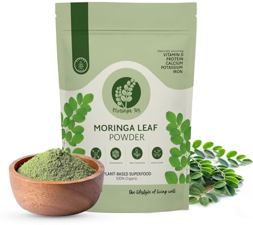 Moringa 305 Organic Moringa Leaf Powder – 150g (5.29 oz) | Vegan, Non-GMO, Gluten-Free Superfood | Pure Moringa Powder for Natural Energy Boost | Sourced from Ecuador - Nutrient - Rich Volcanic Soil