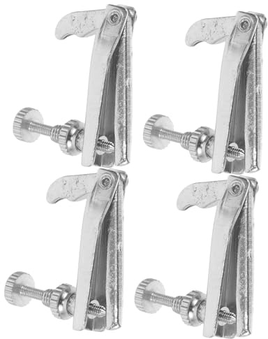 UPKOCH 4 Stück Feinstimmer für Violine 3/4-4/4 Zinklegierung Saitenversteller Stabile Feinmechanik für Violinenspannung und Präzises Stimmen