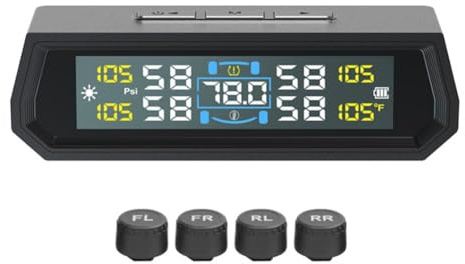 Reifendruckkontrollsystem, LCD-Display, Sensor, wasserdicht, Auto-Alarm, TPMS außen/intern