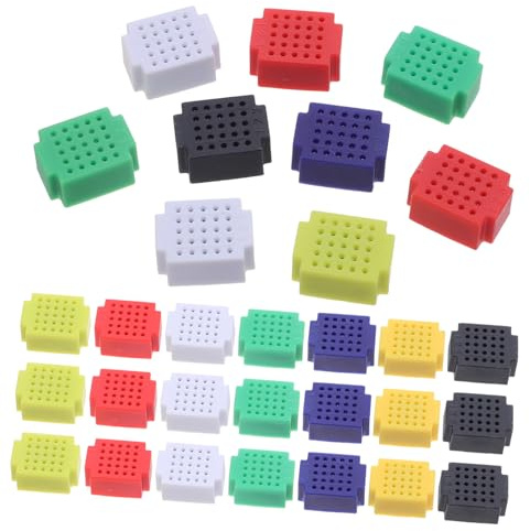 Angoily 35pcs Mini Breadboard Pcb Circuit Board Kit Electronic Components Project Board for Diy Electronic Experiments Coding Beginners Breadboard