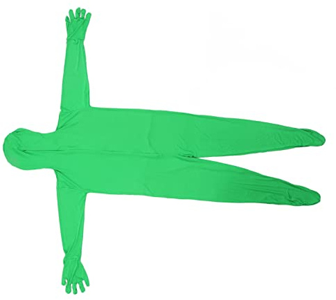 Tomantery Photographie Vert Chromakey Body Lisse élastique Disparition Homme pour Boutique en Ligne, Effets Spéciaux de Film Post-Production (160 cm)