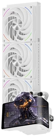 Thermalright TR Wonder Vision 360 TURBO ARGB Blanc, Écran Incurvé Magnétique de 6,67 Pouces avec une Résolution de 2400x1080, Refroidisseur de Processeur à Liquide pour AM4/AM5, Intel LGA1700/1851