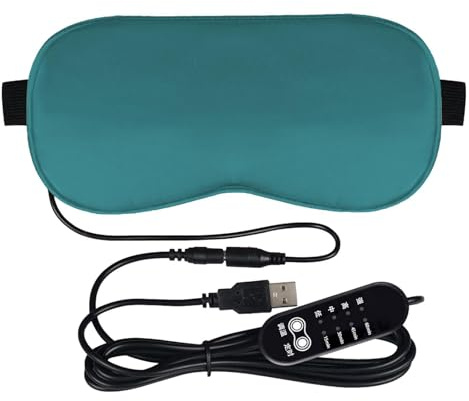 Parche para ojos calentado - Almohadilla térmica para ojos | Compresa tibia para, almohadilla térmica ajustable para | Almohadillas calentadoras eléctricas Ey-e para oj-os secos con correa